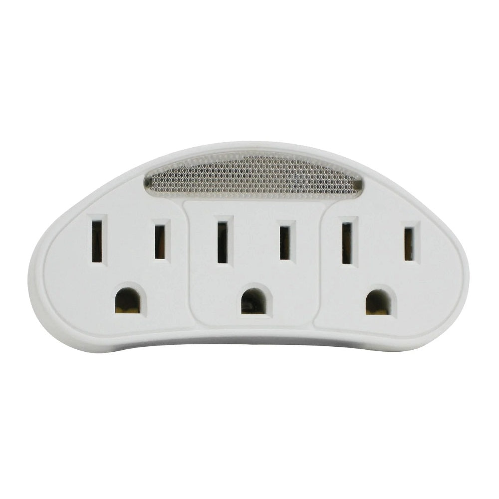 3-Outlet Power Tap with Photocell Nightlight 3-Outlet Power Tap with Photocell Nightlight